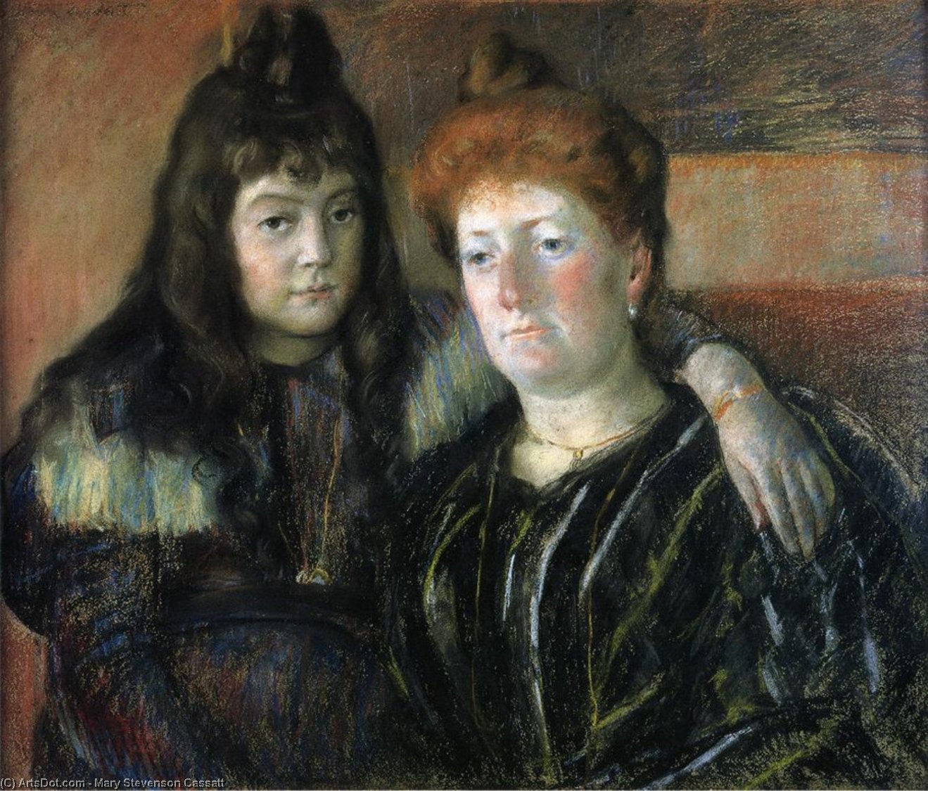 Madame Gaillard And Her Daughter Marie-therese — Mary Stevenson Cassatt