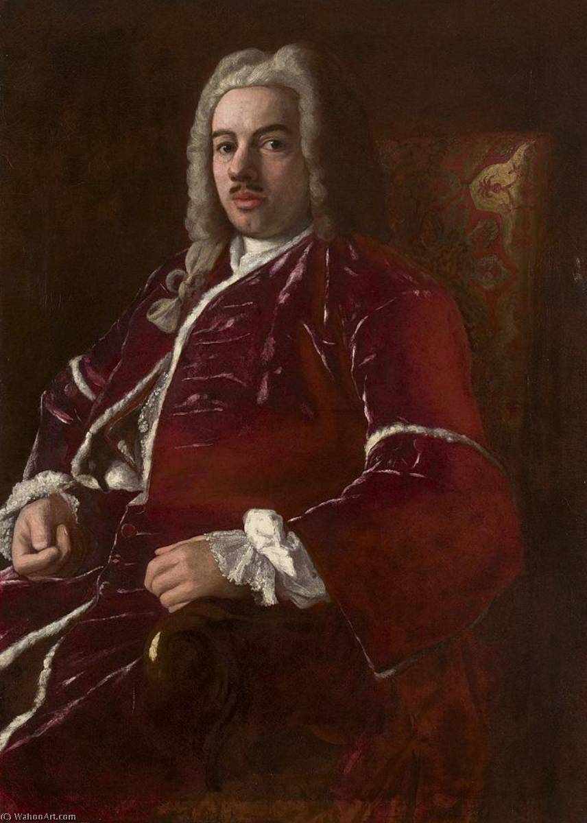 Portrait Of Cornelis Calkoen (1697 1764). Dutch Ambassador To Istambul (1727 1744) And Dresden (1744 1761) — Jean Baptiste Vanmour