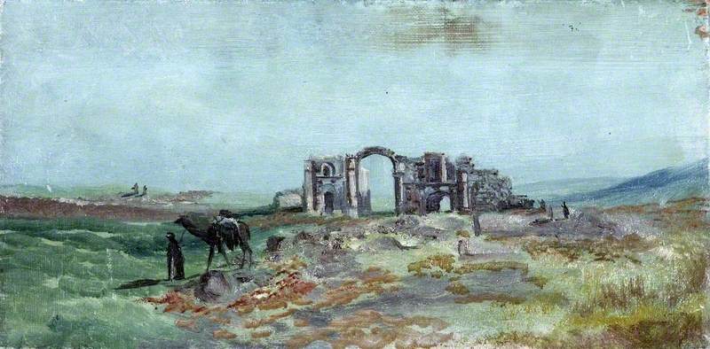 Landscape With Ruins And Figures — Caroline Emily Gray Hill