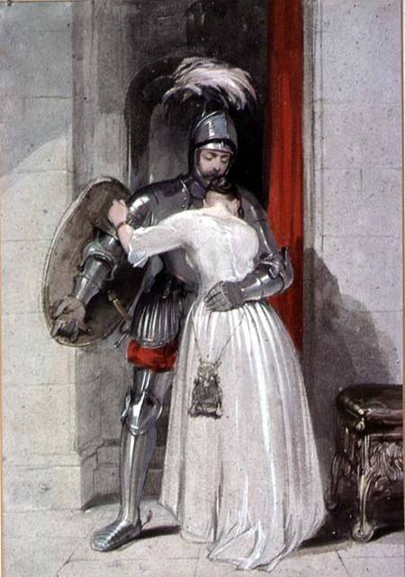 Lady And Knight — George Cattermole