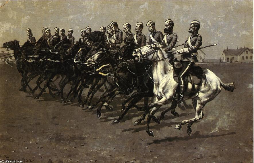 The Canadian Mounted Police On A 'musical Ride' — Frederic Remington