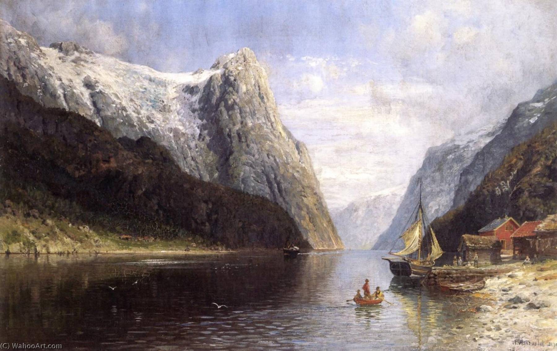 Fishing Boats On A Fjord — Anders Monsen Askevold