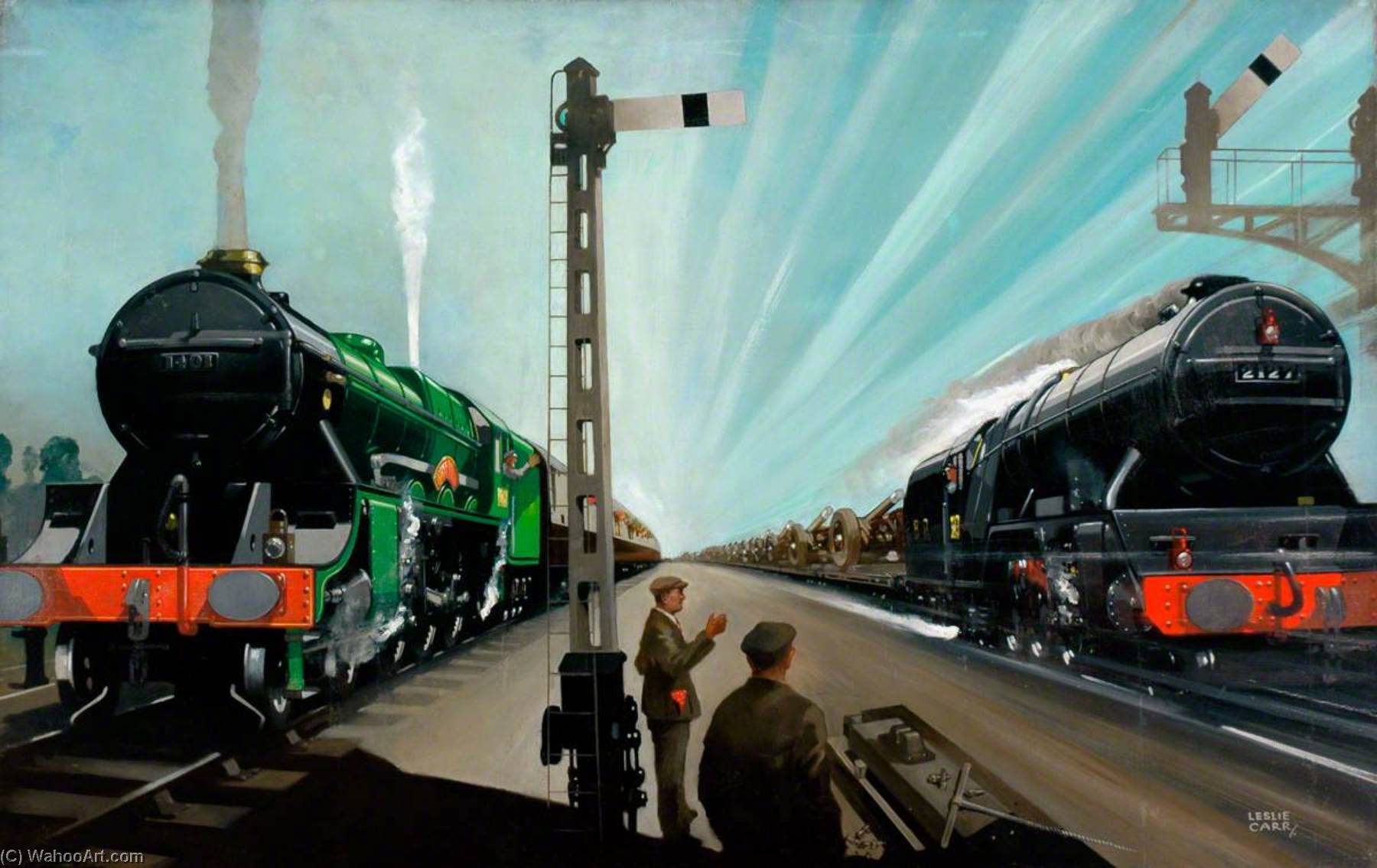 All Clear For The Guns On British Railways (railway Executive Committee Poster Artwork) — Leslie Carr