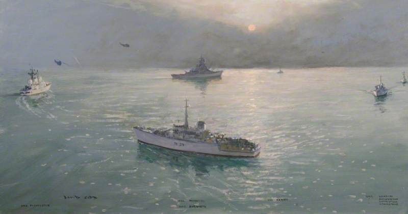 Gulf War, H Hour Twelve Royal Navy Minesweepers Complete Their Task — Charles David Cobb