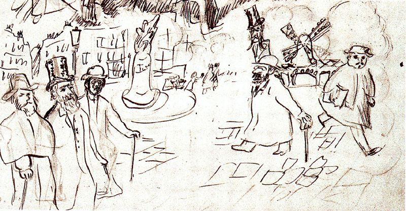 Sketchbook Sheet From The Life Of The Artist — Pierre Bonnard