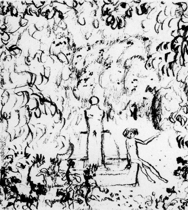 At The Fountain — Pierre Bonnard