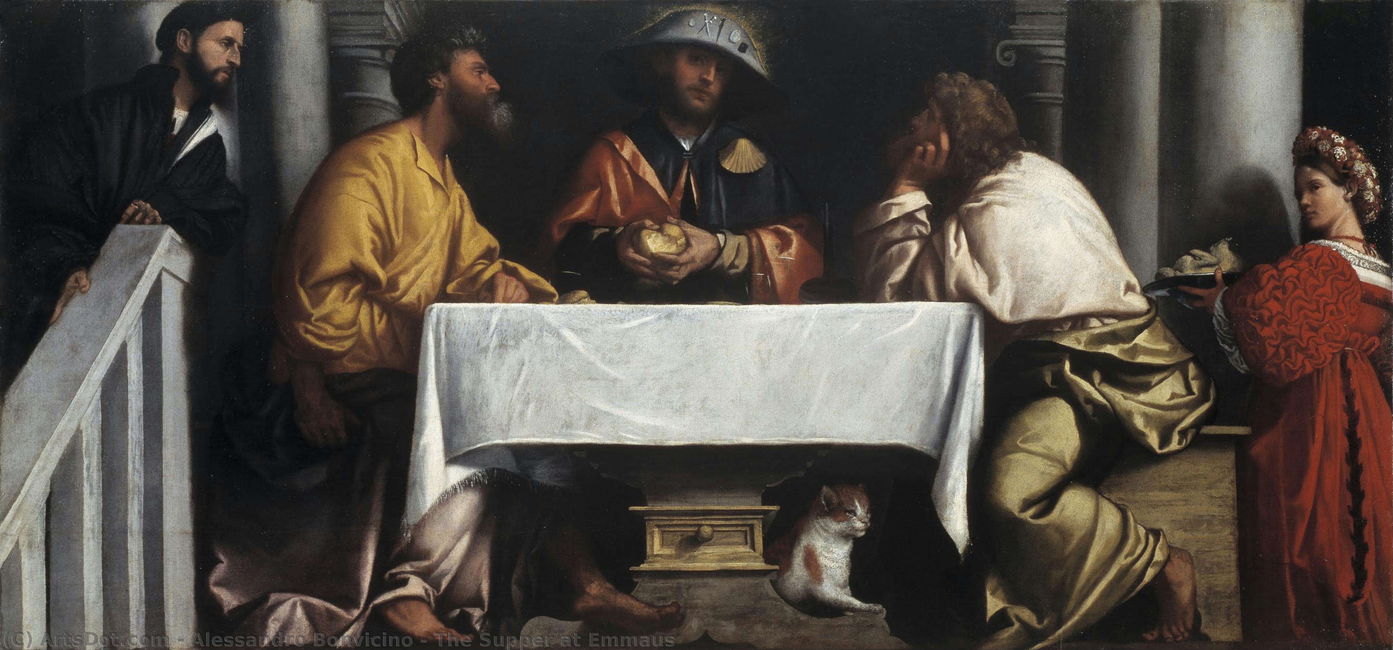 The Supper At Emmaus — Alessandro Bonvicino
