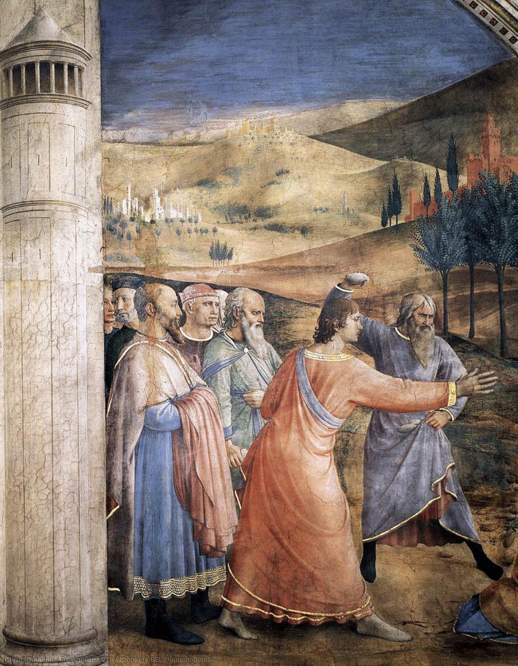 Die Steinigung Des Heiligen Stephanus (detail) — Fra Angelico