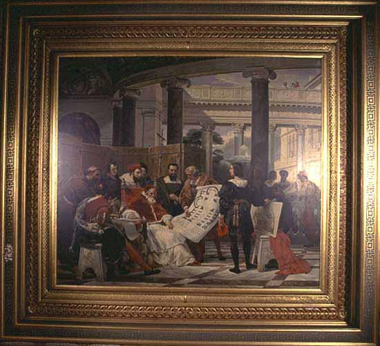 Jules Ii Ordonnant Les Travaux Du Vatican Et De Saint Pierre À Bramante, Michel Ange Et Raphaël — Emil Žan Oras Vernet