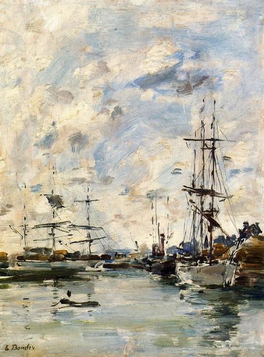 Deauville, The Harbor — Eugène Louis Boudin
