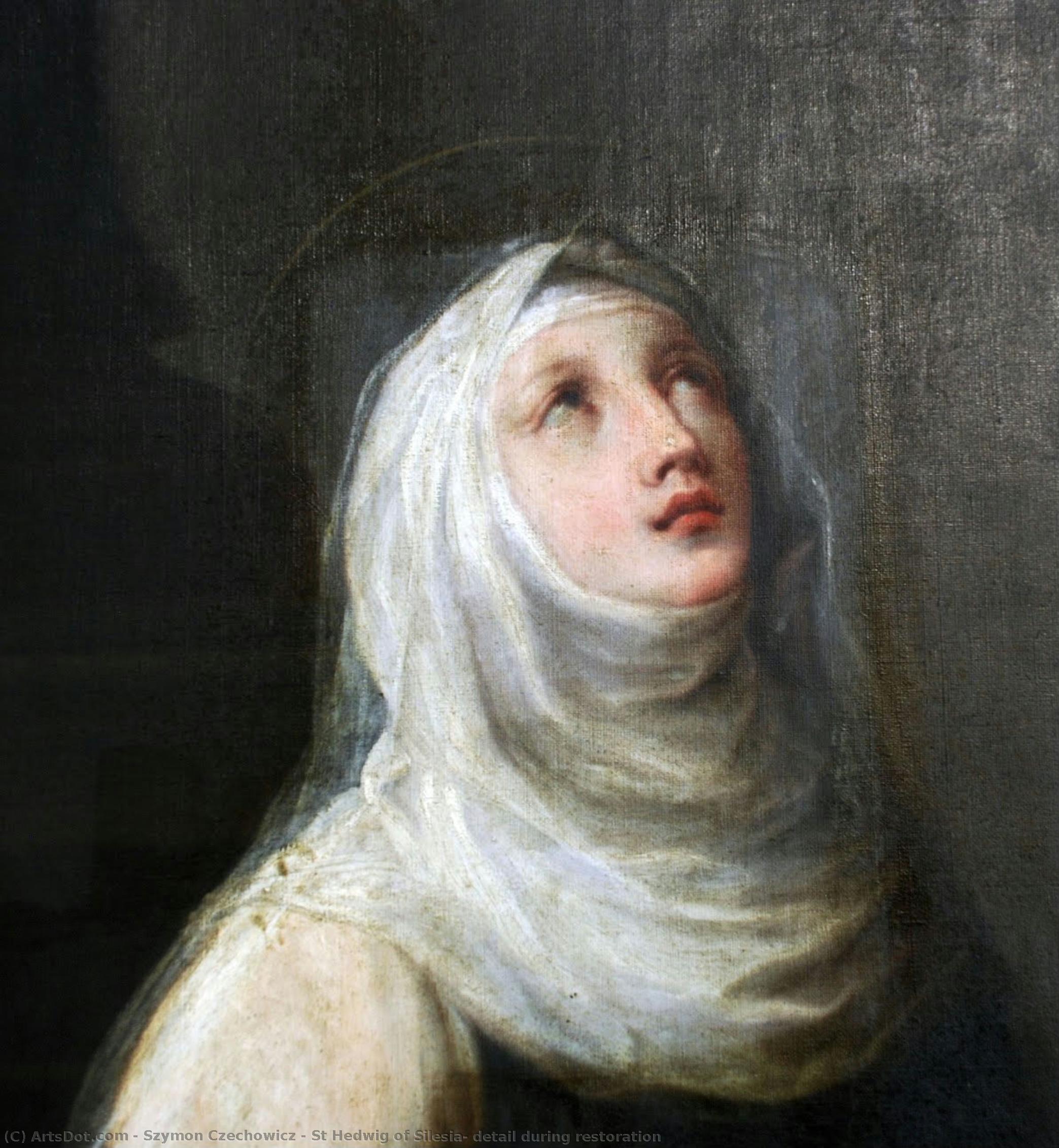 St Hedwig Of Silesia, Detail During Restoration — Szymon Czechowicz