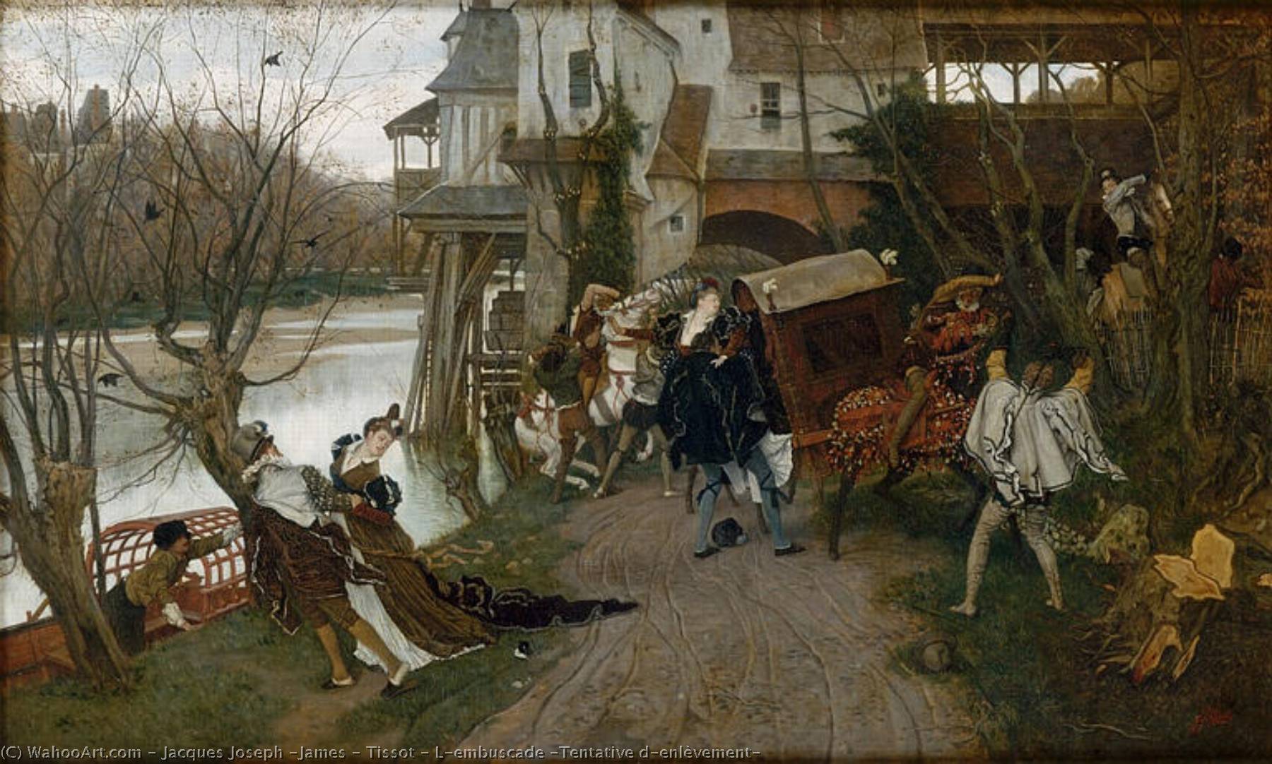 L'embuscade (tentative D'enlèvement) — Jacques Joseph (james ) Tissot