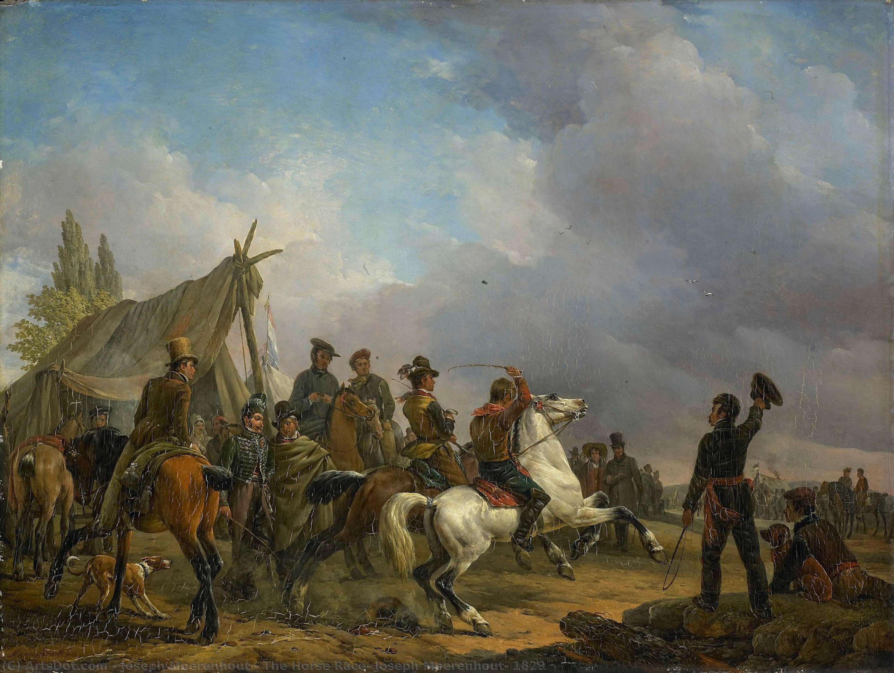The Horse Race, Joseph Moerenhout, 1829 — Joseph Moerenhout
