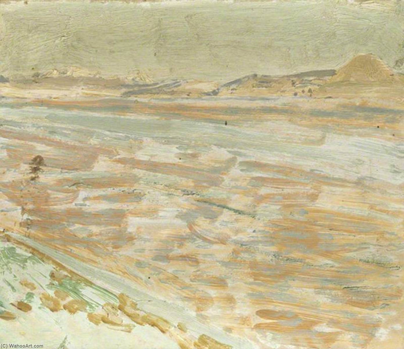 Stretches Of The River Euphrates Looking South In The Afternoon — Dora Altounyan