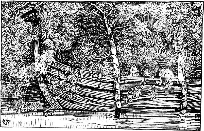 Olav Den Helliges Saga - Svein Jarl Og Mennene Hans - G. Munthe — Christian Krohg