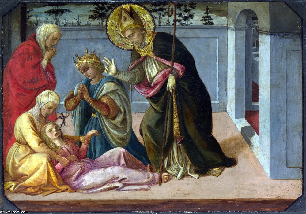 Saint Zeno Exorcising The Daughter Of Gallienus — Filippo Di Tommaso Lippi