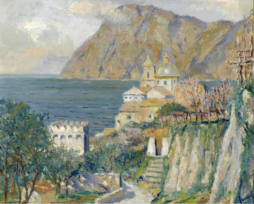 Village Church, Sorrentine Coast, Capri — Edward Cucuel