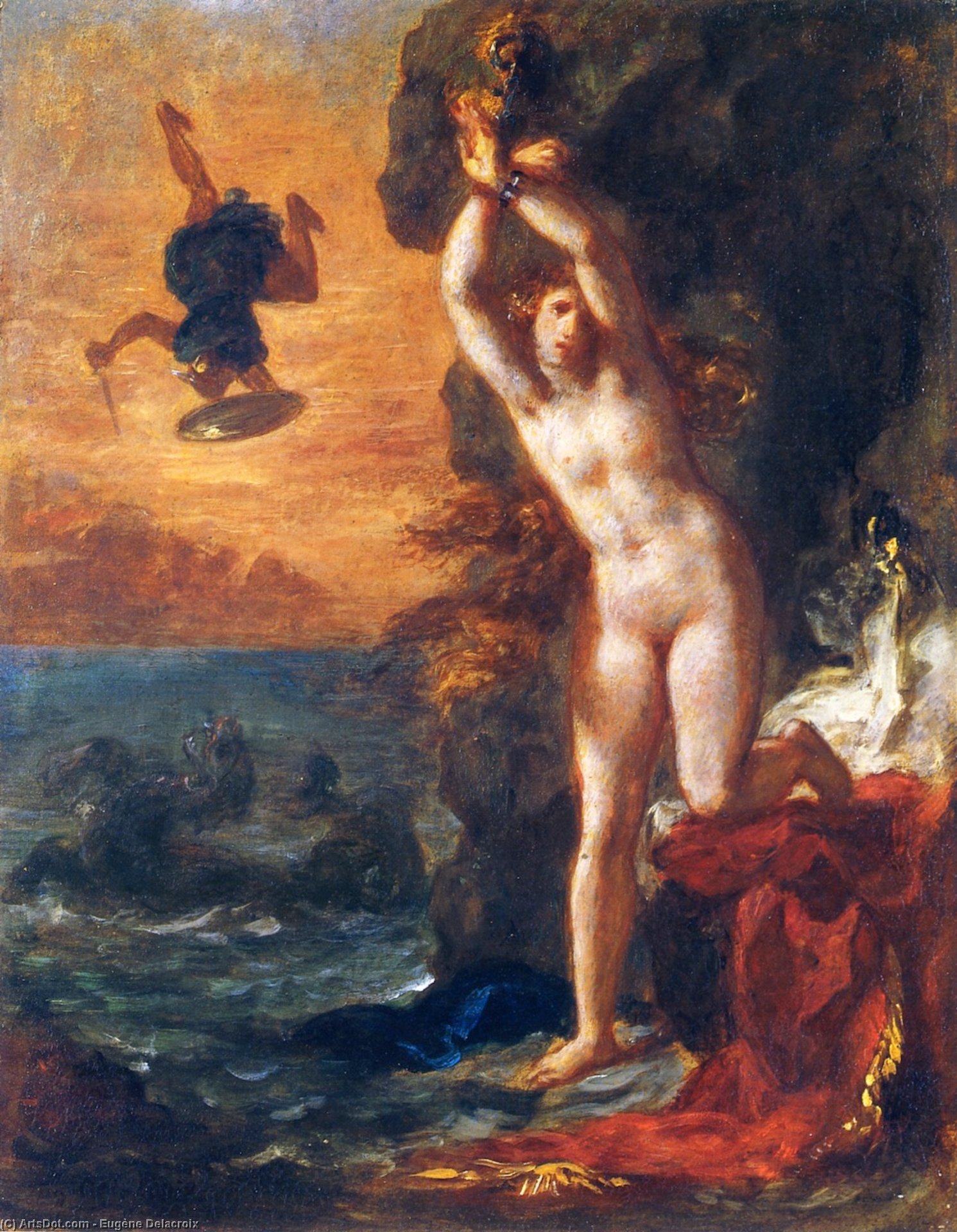 Perseus And Andromeda — Ежен Делакроа