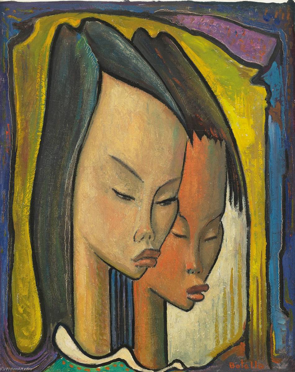 Two Women In Profile — Ángel Botello