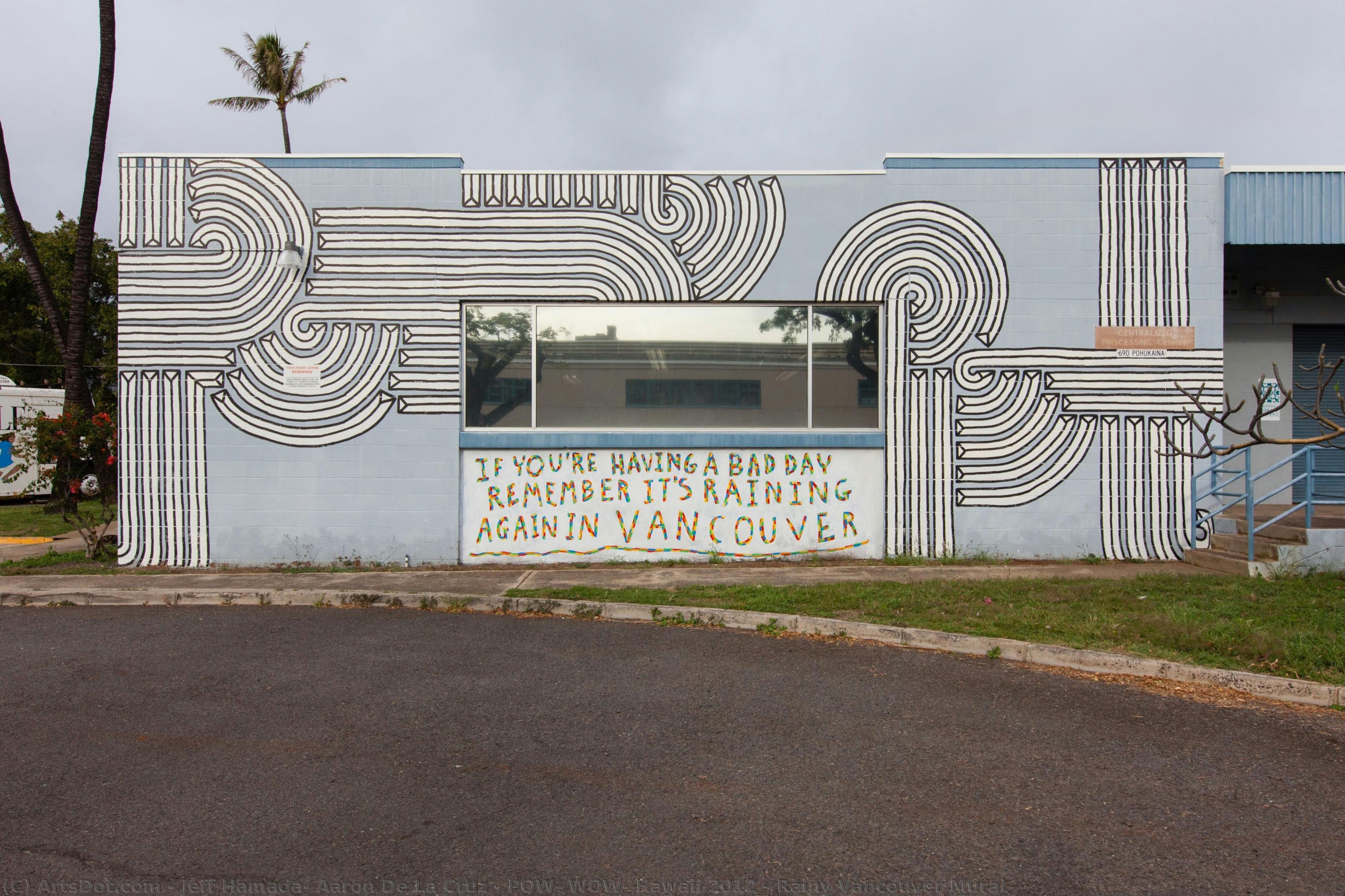 Pow! Wow! Hawaii 2012 - Rainy Vancouver Mural — Jeff Hamada, Aaron De La Cruz