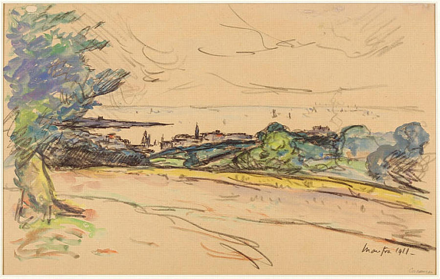 The Bay Of In Concarneau — Maxime Emile Louis Maufra