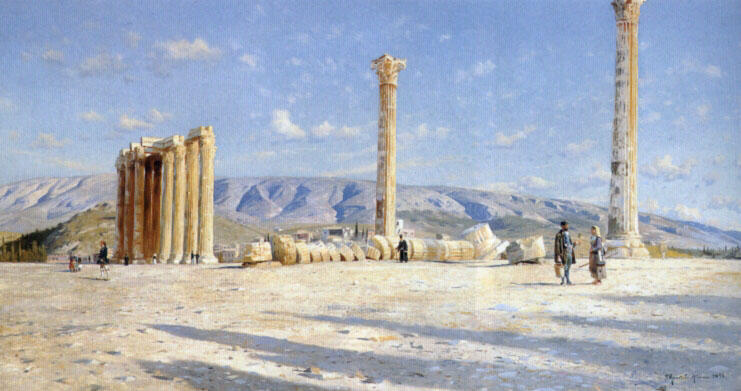 Athenian Ruins — Peder Mørk Mønsted