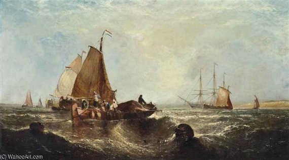 The Fishing Fleet Returning At The End Of The Day — John Callow