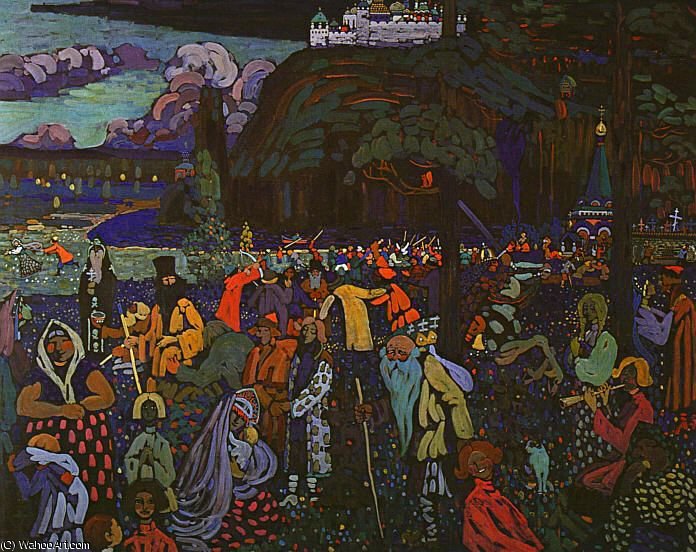 Colorful Life, Tempera On Canvas, Lenbachhau — Wassily Wassilyevich Kandinsky