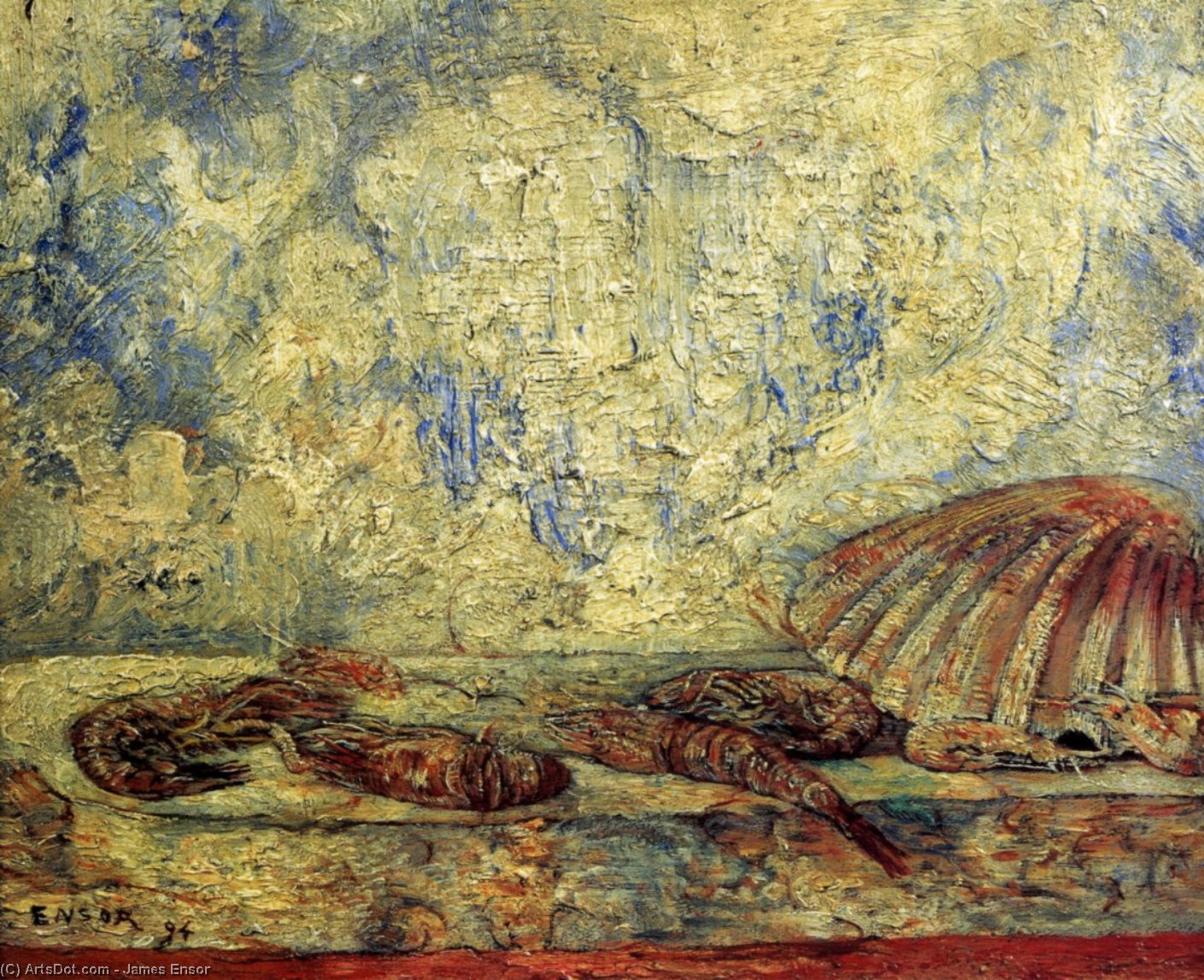 Crevettes Et Coquillages — James Ensor