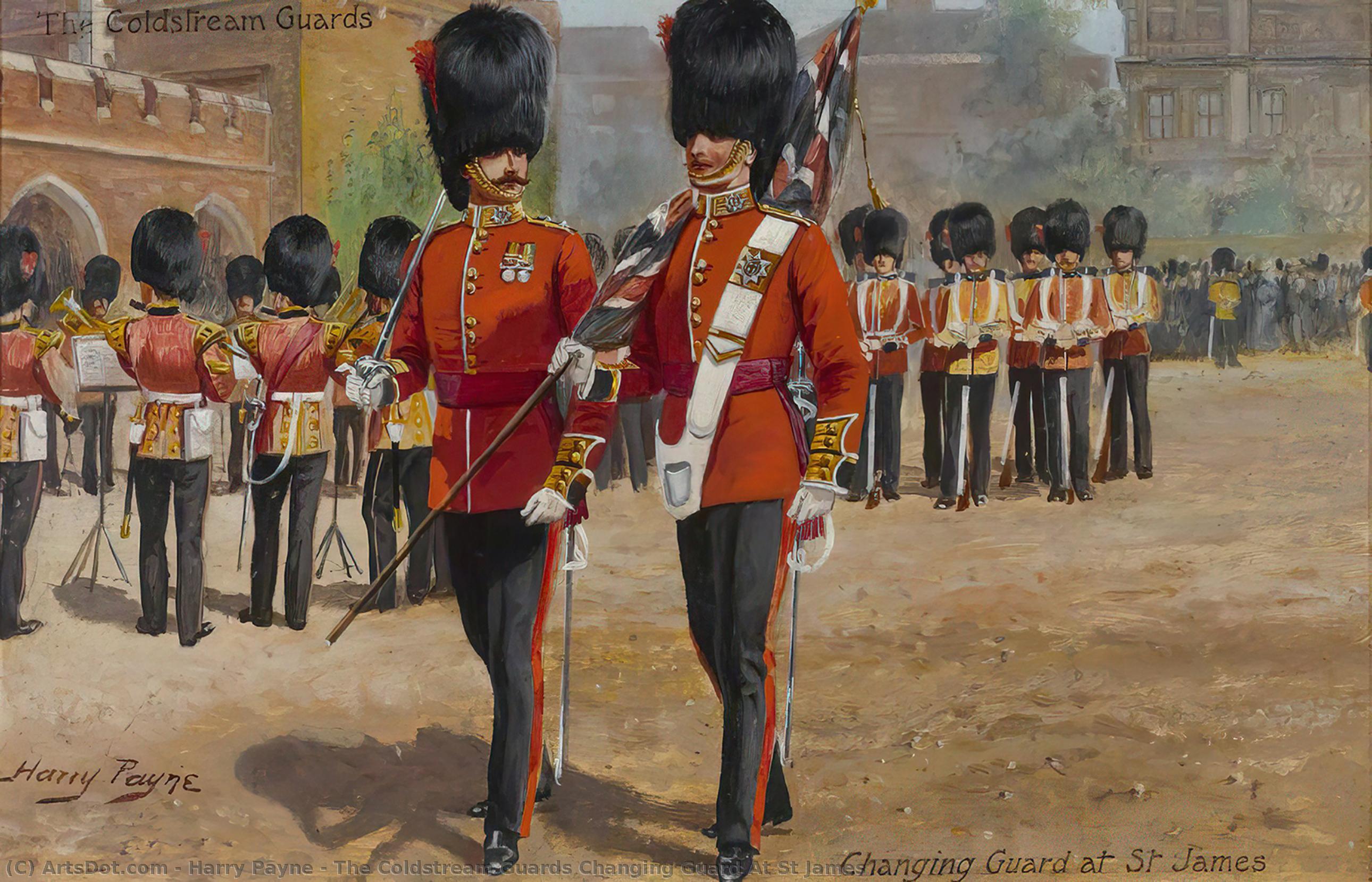 The Coldstream Guards Changing Guard At St James — Harry Payne