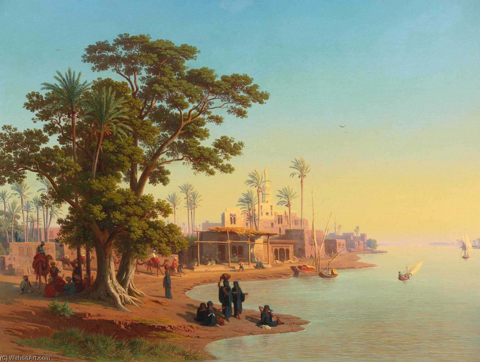On The Banks Of The Nile — Johann Jakob Frey