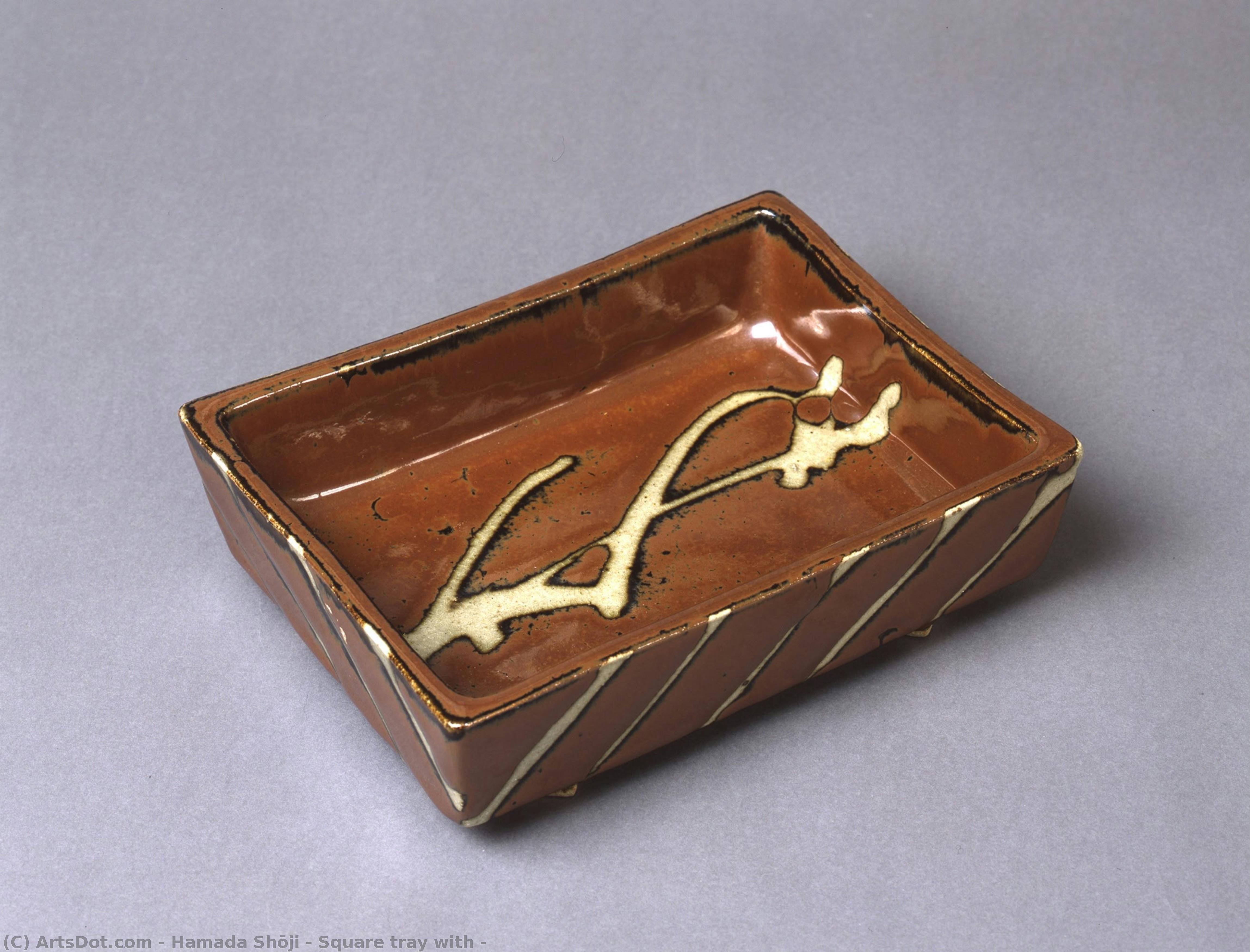 Square Tray With — Hamada Shōji