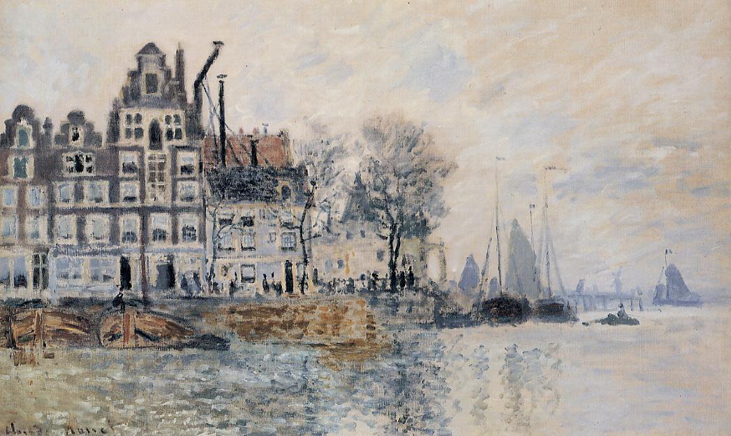 View Of Amsterdam — Claude Monet