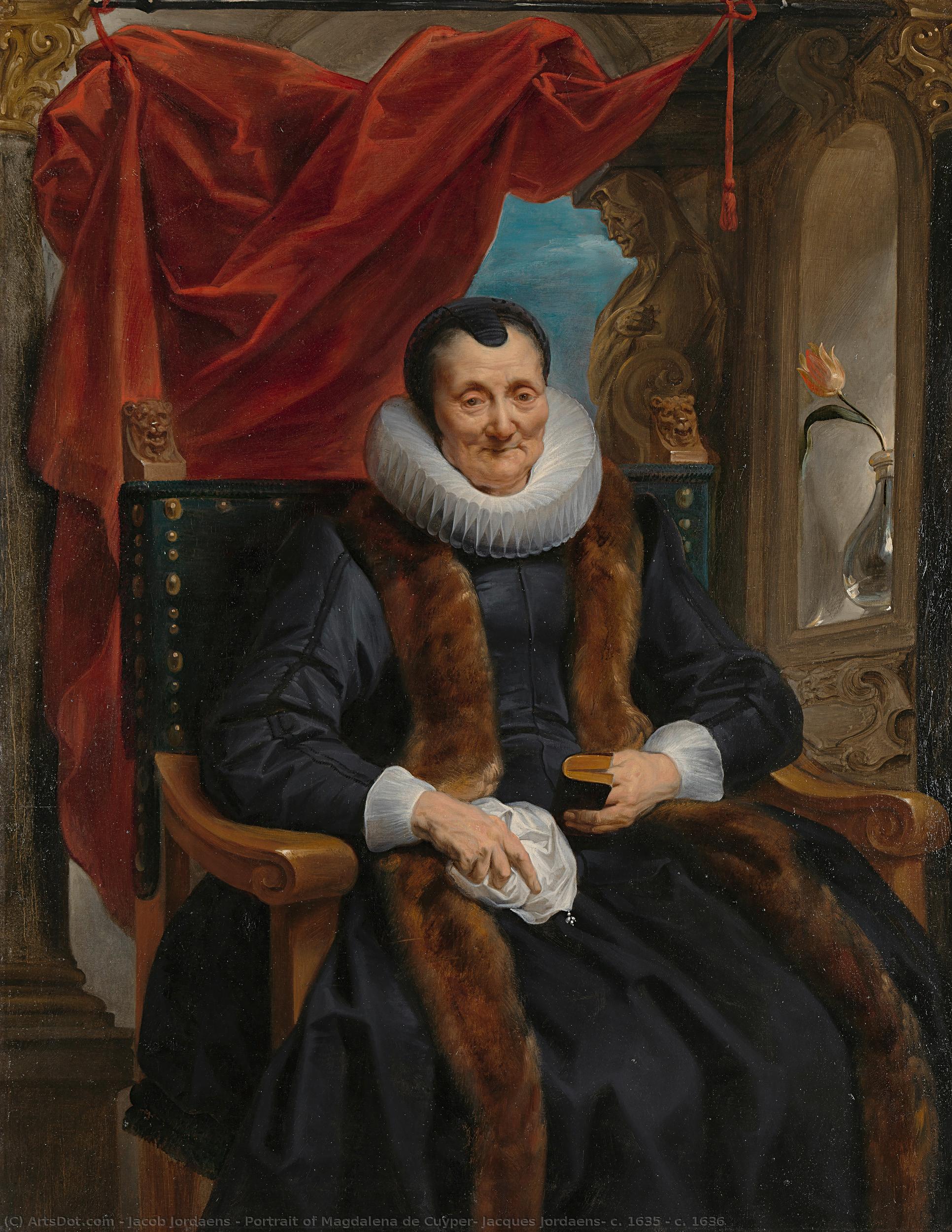 Portrait Of Magdalena De Cuyper, Jacques Jordaens, C. 1635 - C. 1636 — Jacob Jordaens