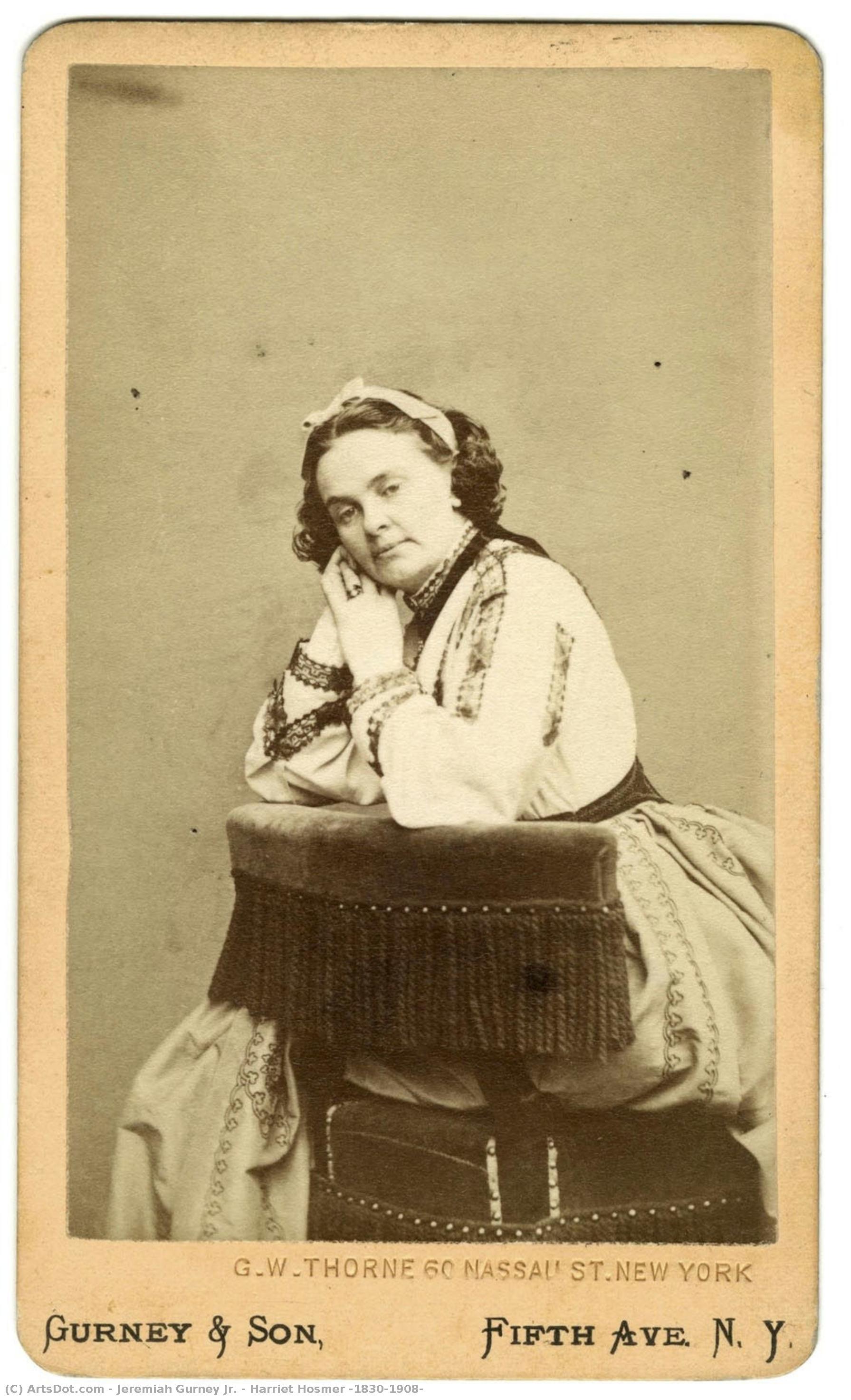 Harriet Hosmer (1830-1908) — Jeremiah Gurney Jr.