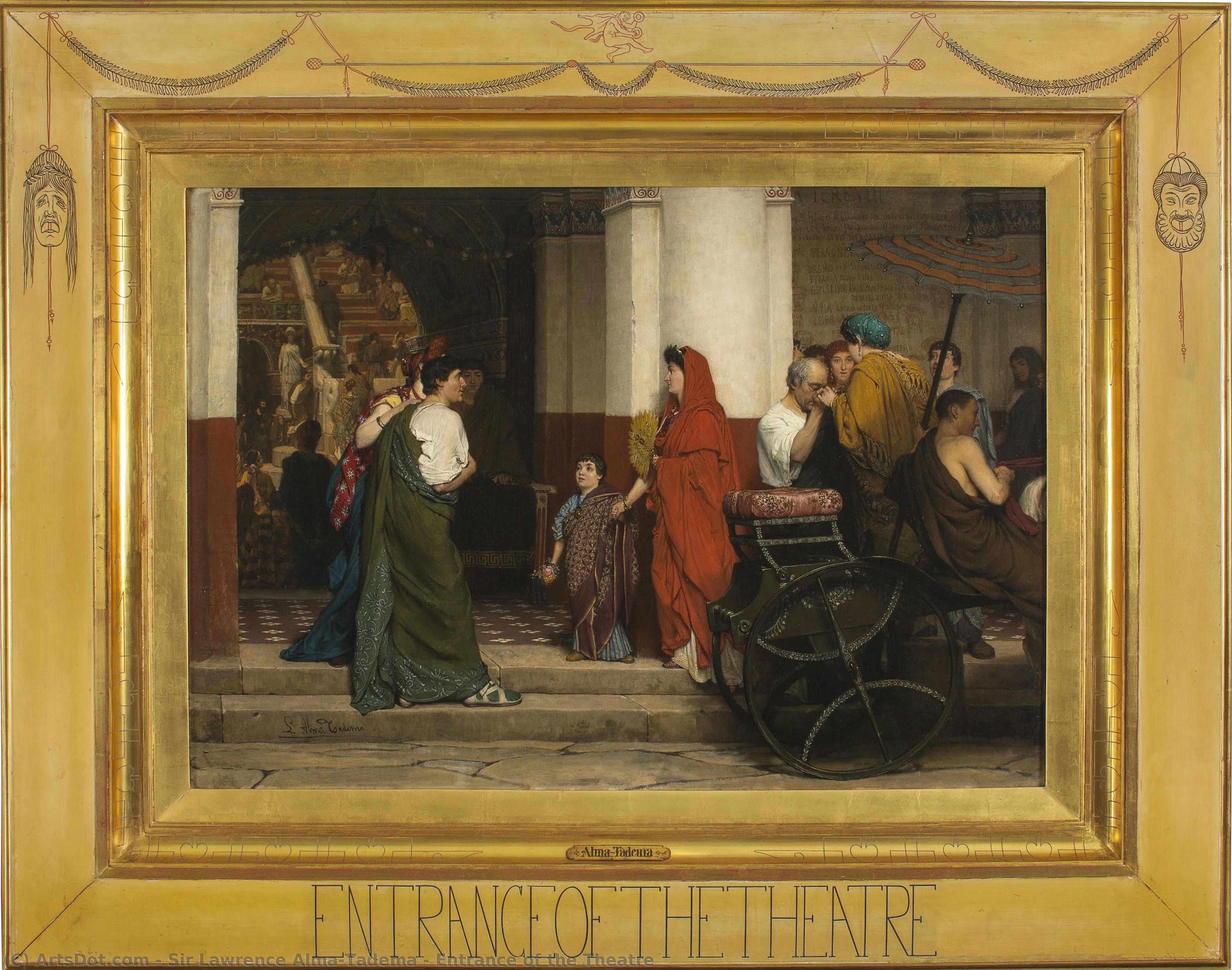 Entrance Of The Theatre — Lourens Alma Tadema