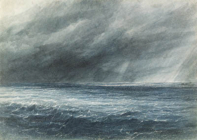 The Indian Ocean - A Squall; And A Waterspout — Andrew Nicholl