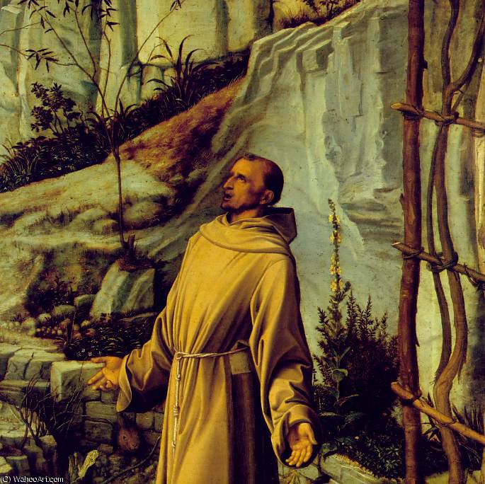 St Francis In The Desert, Detalj, Ca — Giovanni Bellini