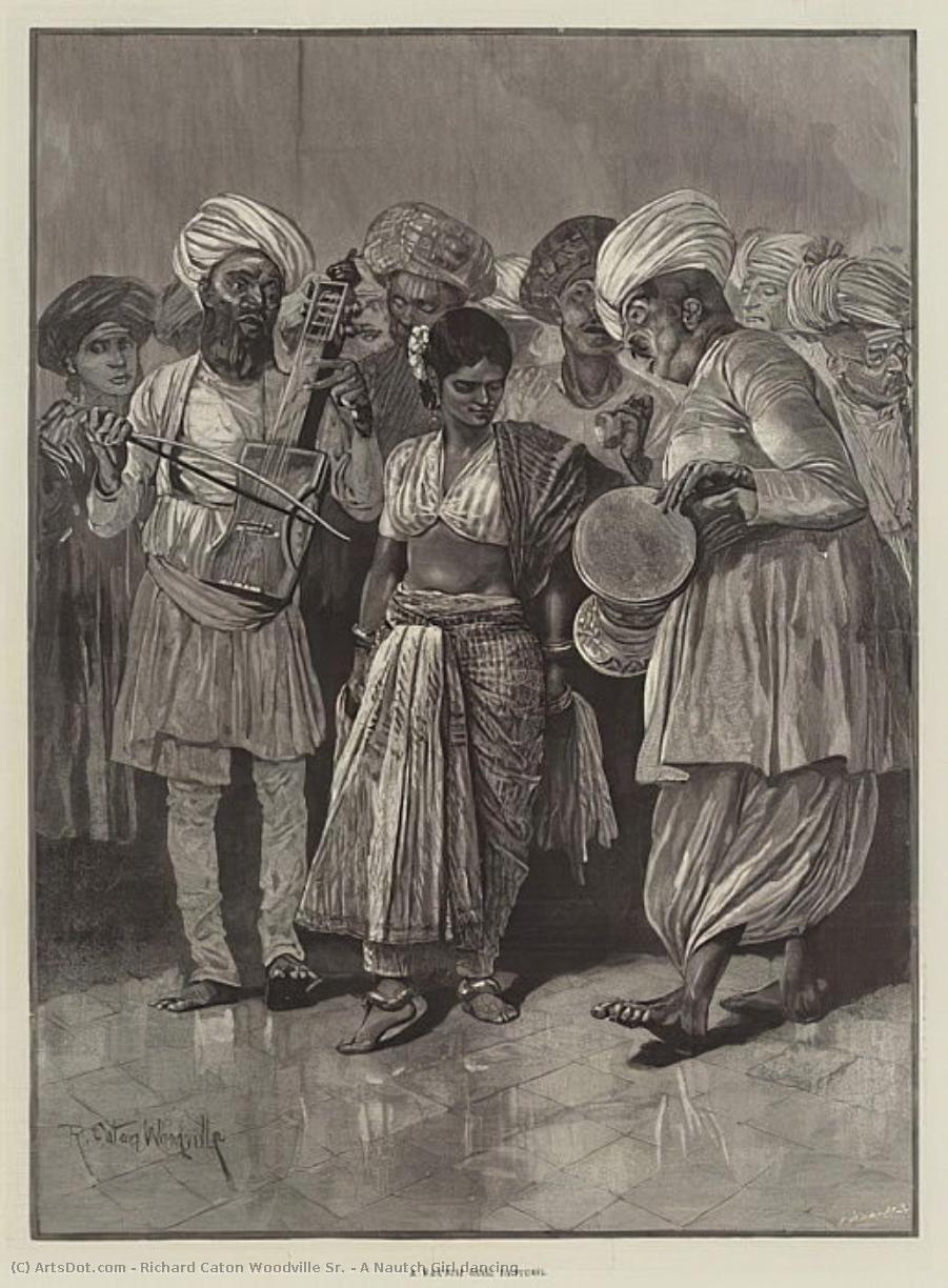 A Nautch Girl Dancing — Richard Caton Woodville