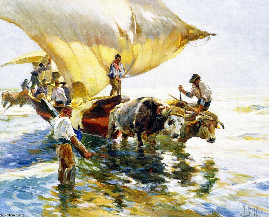 Hauling In The Sardine Boat — Mathias Joseph Alten