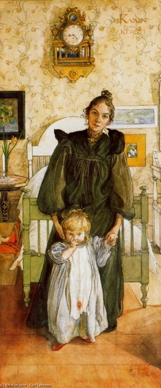 Karin And Kersti — Carl Larsson