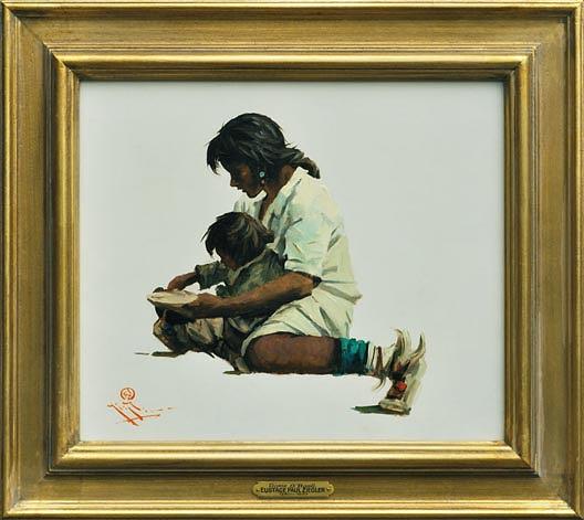 Doxie And Basil, (painting) — Eustace Paul Ziegler