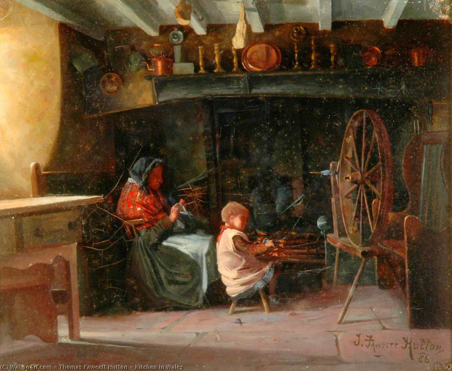 Kitchen In Wales — Thomas Fawcett Hutton