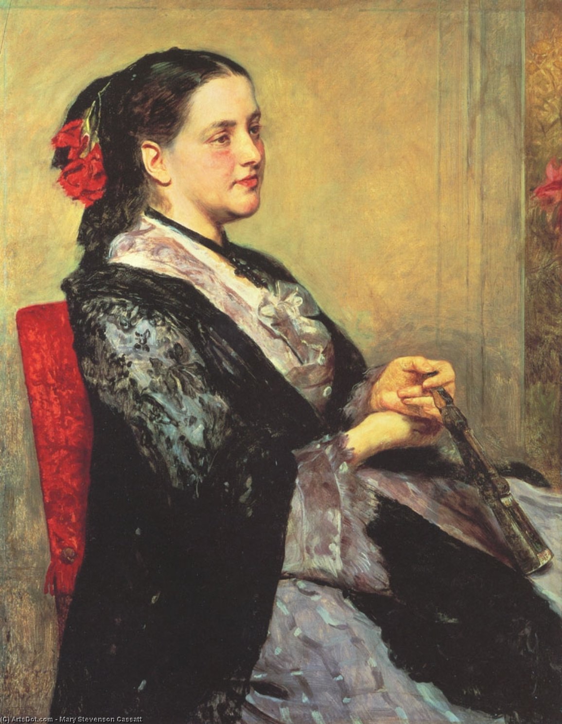 Portrait Of A Lady Seville — メアリー・カサット