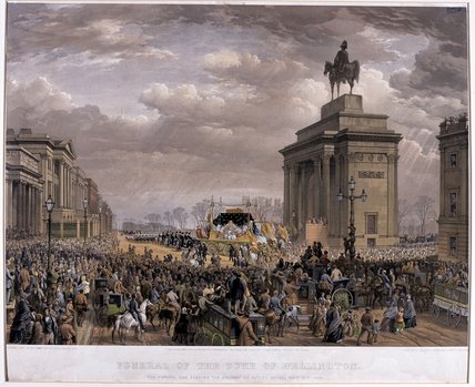 The Duke Of Wellington's Funeral Car Passing — Louis Haghe