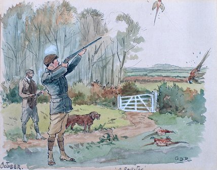 Pheasant Shooting — George Derville Rowlandson