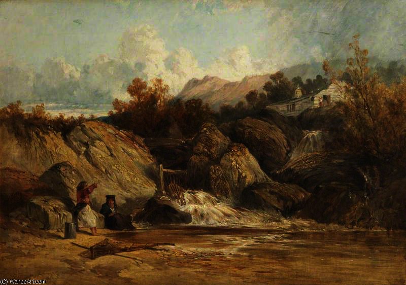 Salmon Trap, Near Pont-y-pridd, South Wales — William James Müller