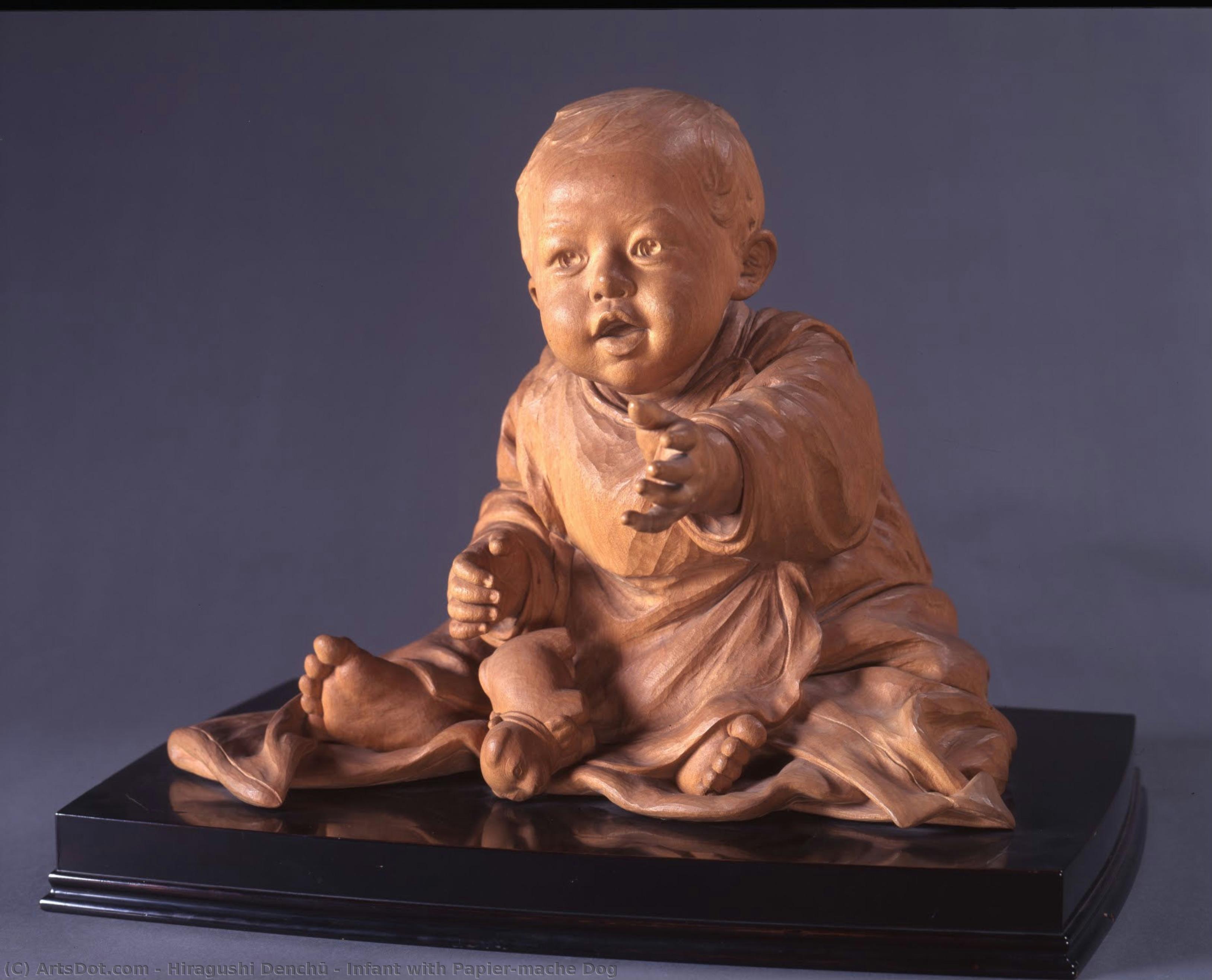 Infant With Papier-mache Dog — Hiragushi Denchū