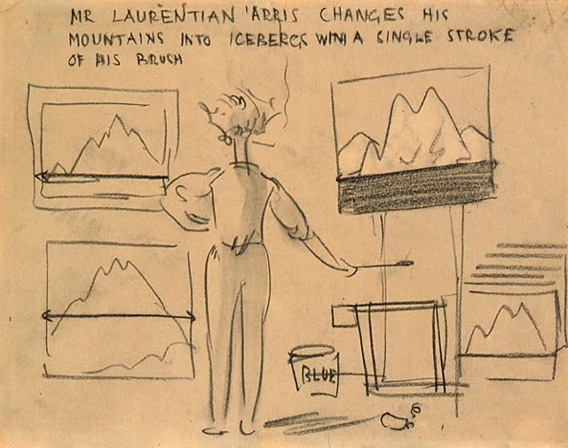 Mr. Laurentian 'arris Changes His Mountains Into Icebergs With A Single Stroke Of His Brush — Артур Лисмер