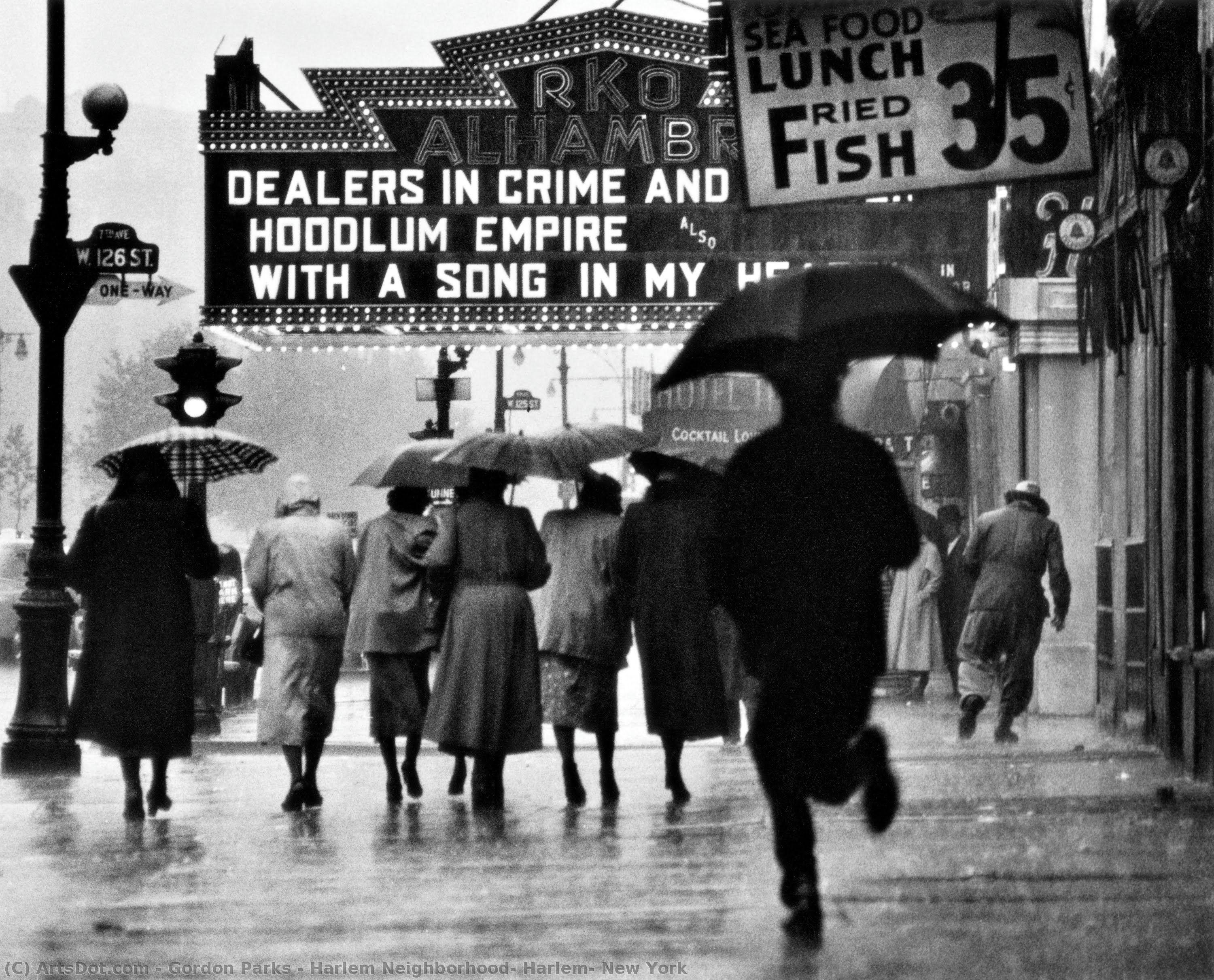 Harlem Neighborhood, Harlem, New York — Gordon Parks